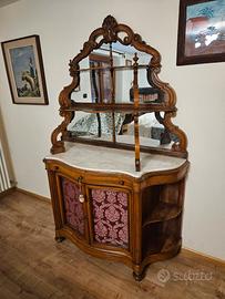 mobile antico  credenza piano di marmo