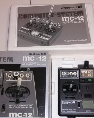 Radiocomando 40mhz Graupner MC-12 nuovo