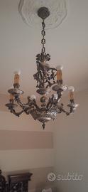 lampadario in peltro 