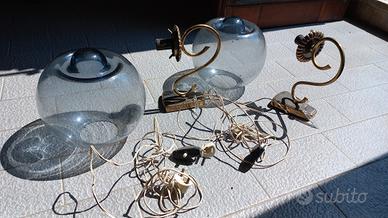 abat-jour / lampadine da comodino vintage