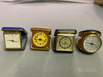 4 Orologi di viaggio. Vintage.