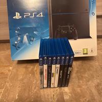 Playstation 4 500gb con 8 giochi