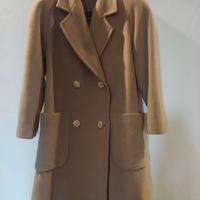 Cappotto Cammello Vintage lana e mohair -tg 44