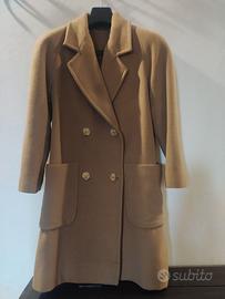Cappotto Cammello Vintage lana e mohair -tg 44