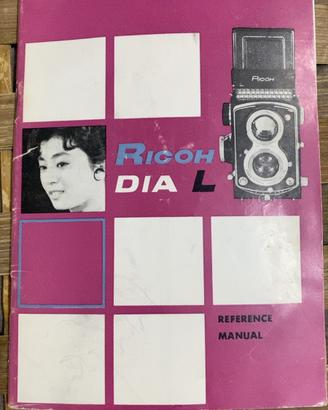 Manuale originale Ricohflex DIA L – Fotocamera
