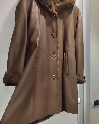 cappotto  vera pelle Conbipel lavorazione artigian