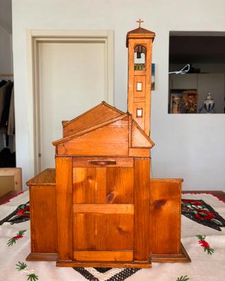 Riproduzione artigianale in legno 35x50cm santuari