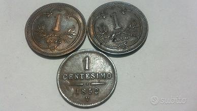 LOMBARDO VENETO Lotto 3 PEZZI DA 1 CENTESIMO 1