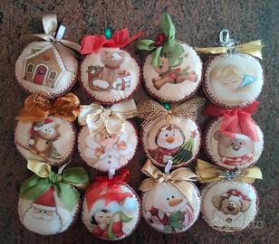 Palline natalizie fatte a mano