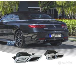 TERMINALI SCARICO MERCEDES CLASSE S W222 13- LOOK 