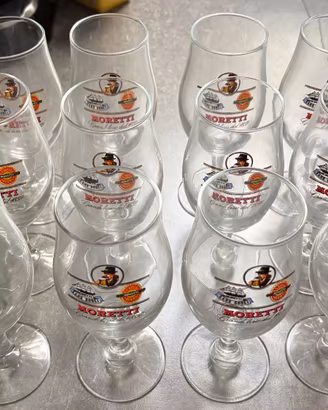 Set 12 bicchieri da birra vintage