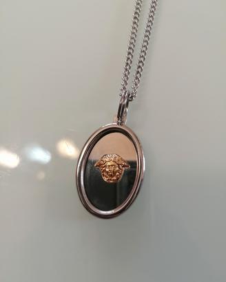 Collana uomo con ciondolo ovale 