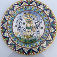Piatto ceramica decorata da Mastro Antonio Lisa
