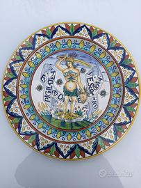 Piatto ceramica decorata da Mastro Antonio Lisa