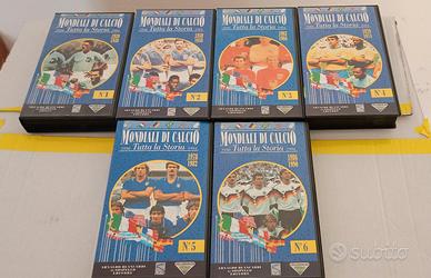 Storia Mondiali di Calcio 6 videocassette Vhs