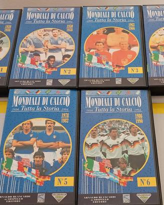 Storia Mondiali di Calcio 6 videocassette Vhs