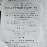 Libro Antico 1700 "Cattechismo Cattolico