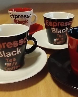 Tazzine da caffè con piattino