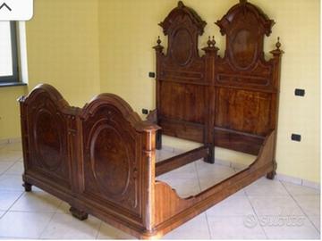 Letto matrimoniale antico