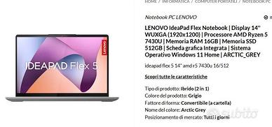 Lenovo IdeaPad Flex 5 - Nuovo