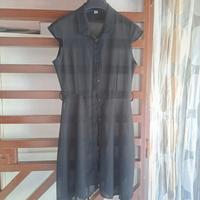 Copri-costume in velo, nero