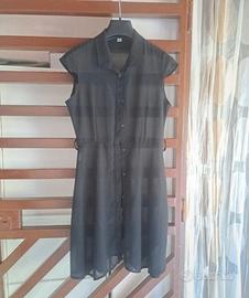 Copri-costume in velo, nero