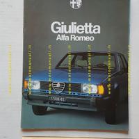 Alfa Romeo Giulietta 1978 depliant ORIGINALE