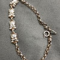 braccialetto in Argento 925 con orsetti lavorati