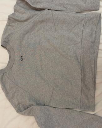 Felpa senza cappuccio Offwhite