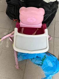 Seggiolino rialzo Chicco sa sedia con vassoio