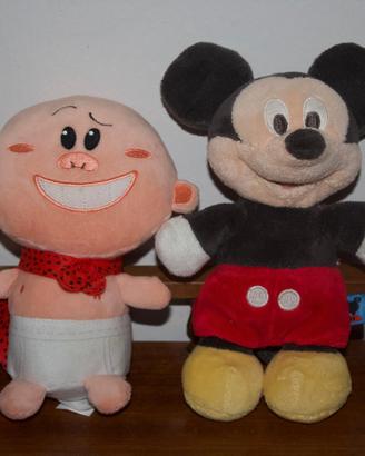 2 pupazzi topolino e capitan mutanda