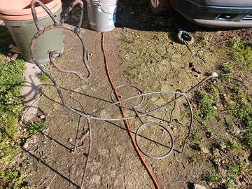 portavasi ferro battuto 