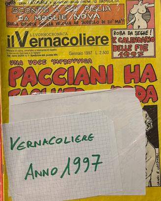 Il Vernacoliere annate 1997-1998-1999 complete