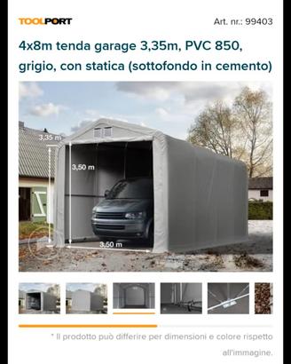 tenda box mai montato