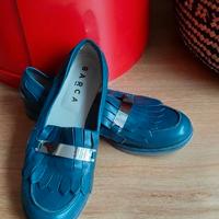 Barca - mocassino blu in pelle scamosciata