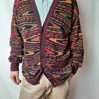 Cardigan vintage Missoni Sport righe ondulate