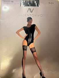 Calze Autoreggenti Argentovivo Nere Nuove