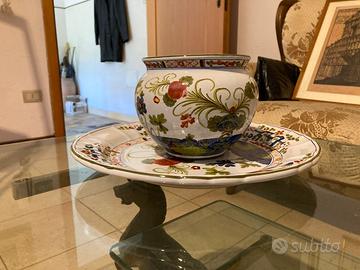 Piatto e vaso ceramica Faenza