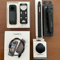 insta360 x4 + accessori + bastone 3 metri