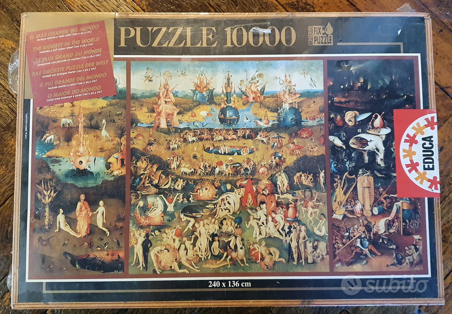 Puzzle Educa 10.000 pezzi Garden of delights - Collezionismo In vendita a  Milano