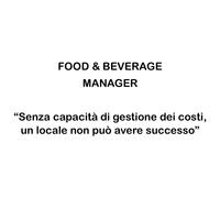 Food & Bverage manager