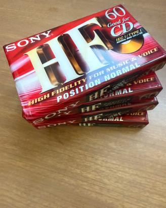 Set di 4 audiocassette SONY da 60 minuti