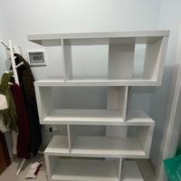 Libreria  Scaffale bianca 180cm