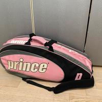 borsone da tennis prince rosa e nero