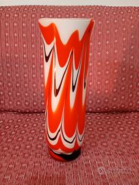 Vaso vintage vetro di Murano opalino