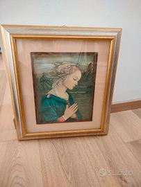 Quadro con raffigurato la Madonna 