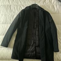 Trench impermeabile tattico elegante nero size 48