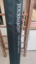 pesca canna daiwa speciale borsone sunset completo