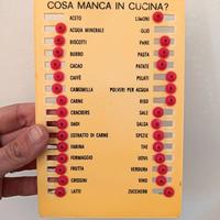 Lista della spesa vintage  "cosa manca in cucina"