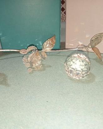 lotto di 3 oggetti in vetro Swarovski anni 70 